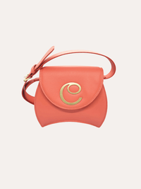 Under Her Eyes ECO Elektra Small Cross Body Bag In Coral