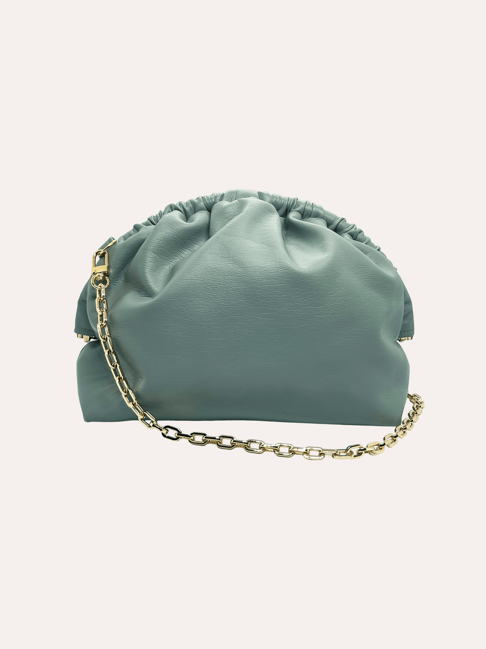 Under Her Eyes Norma Large Clutch, Shoulder & Cross Body Bag in Eucalyptus Green