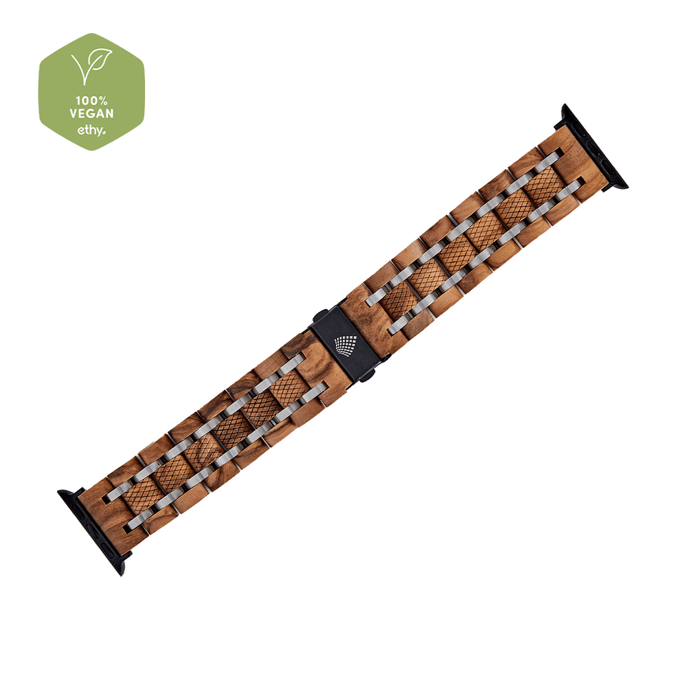 The Olive - Handmade Natural Wood Apple Watch Strap