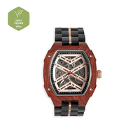 The Mahogany - Handmade Natural Wood Wristwatch