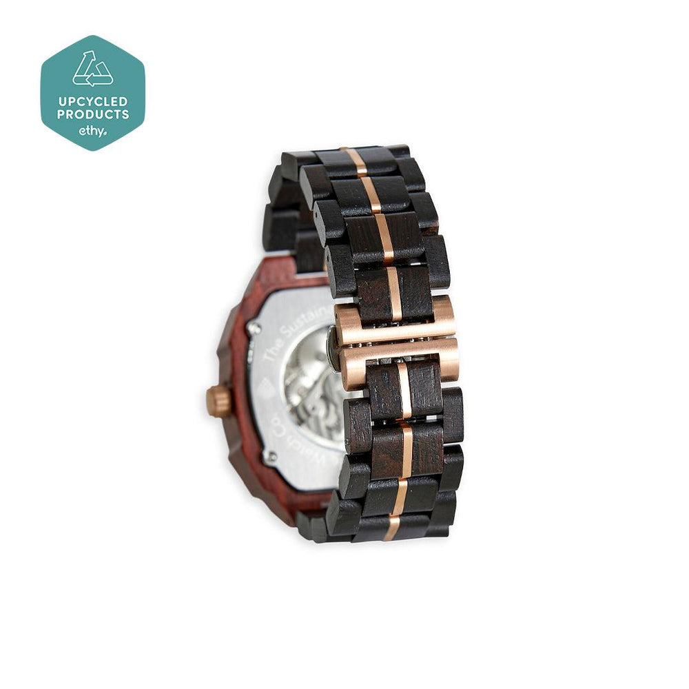 The Mahogany - Handmade Natural Wood Wristwatch