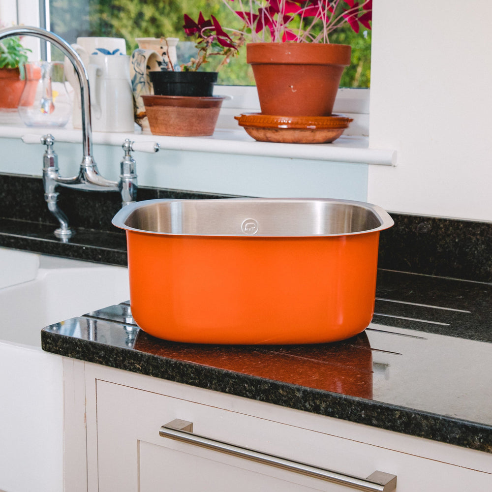 Orange Washing Up Bowl