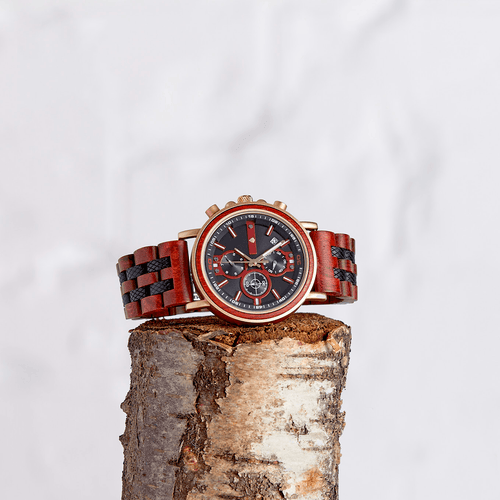 The Redwood - Handmade Natural Wood Wristwatch