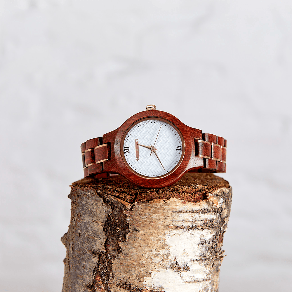 The Magnolia - Handmade Natural Wood Wristwatch