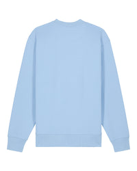 Womens Organic Midweight Sweatshirt in Sky Blue