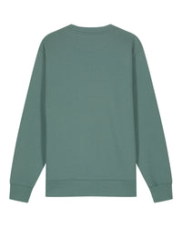 Mens Organic Midweight Sweatshirt in Eucalyptus Green