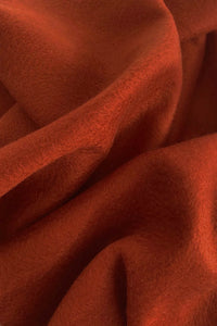 100% Organic Cashmere Scarf - Cinnabar Red