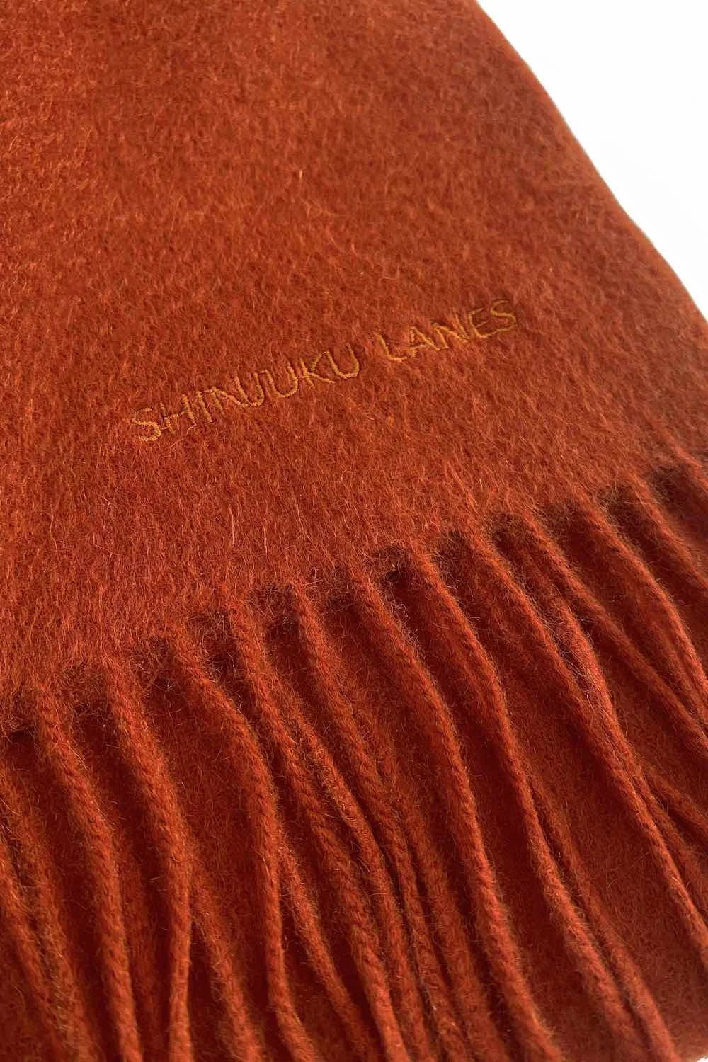 100% Organic Cashmere Scarf - Cinnabar Red