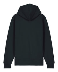 Mens Organic Midweight Zip Hoodie in Jet Black