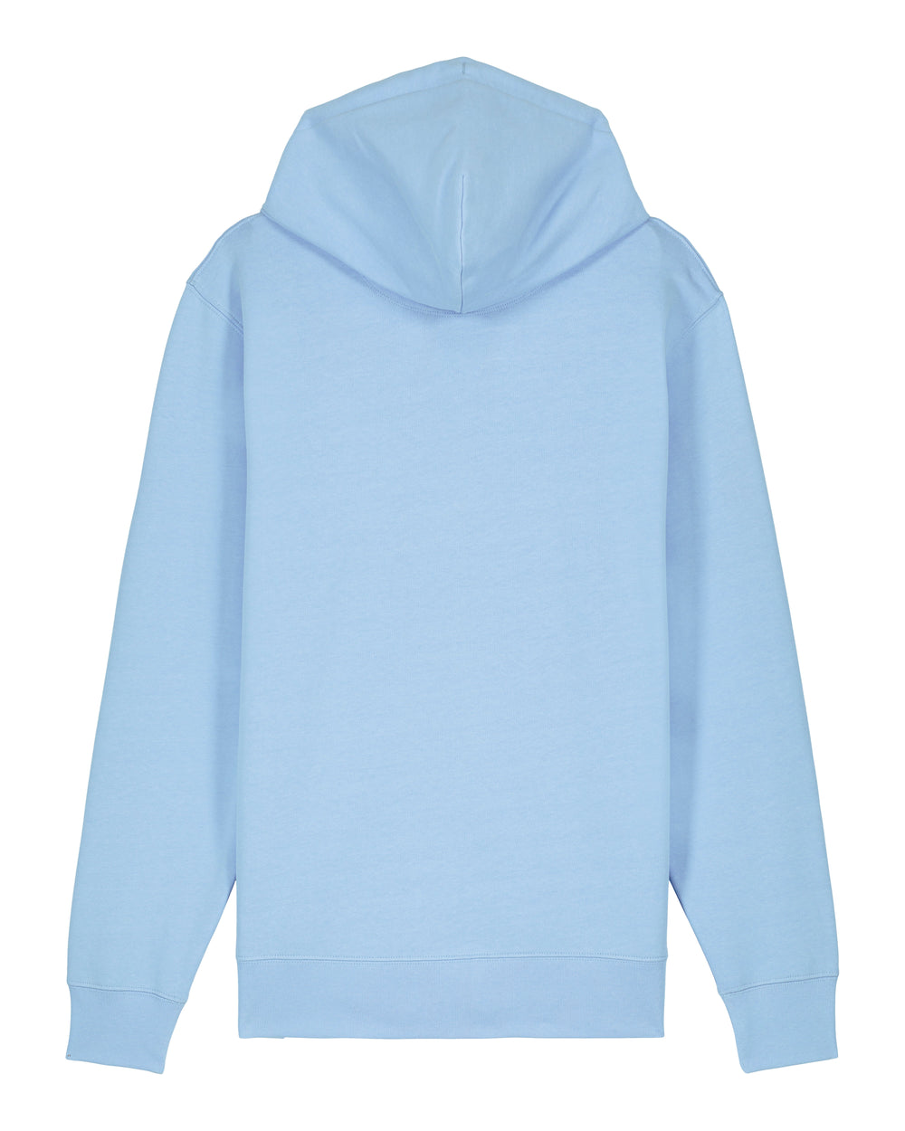 Mens Organic Midweight Zip Hoodie in Sky Blue