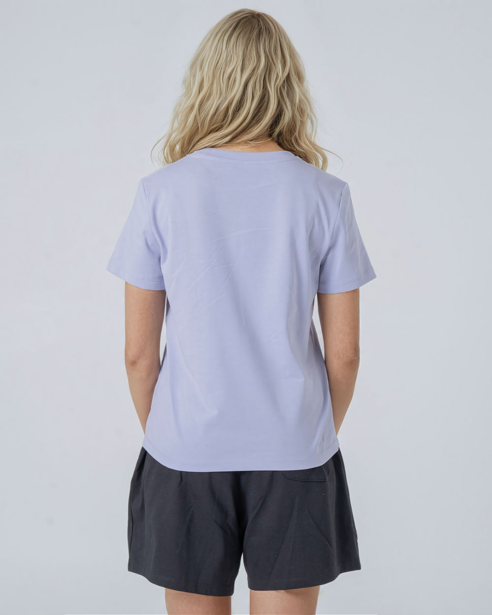 Womens Classic-fit Organic T-shirt in Peach Orange