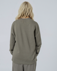 Womens Organic Midweight Sweatshirt in Midnight Navy