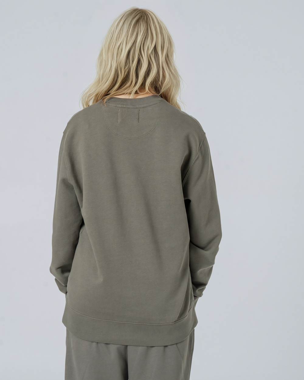 Womens Organic Midweight Sweatshirt in Snow White