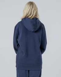 Womens Midweight White Hoodie with Quantock Hills Back-Print