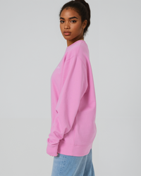 Womens Organic Midweight Sweatshirt in Azalea Pink