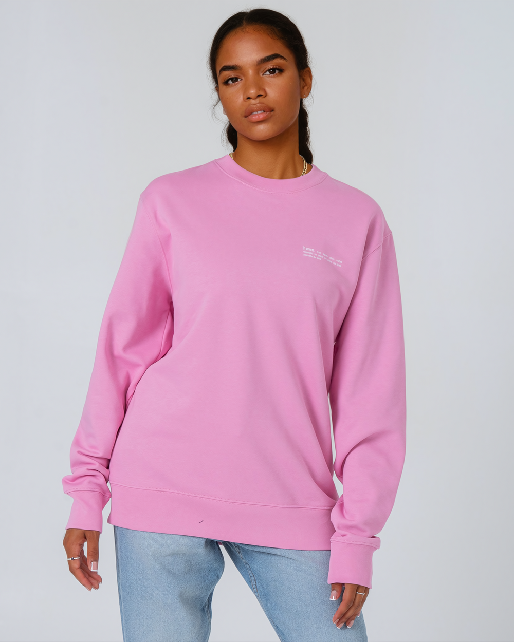 Womens Organic Midweight Sweatshirt in Aloe Green