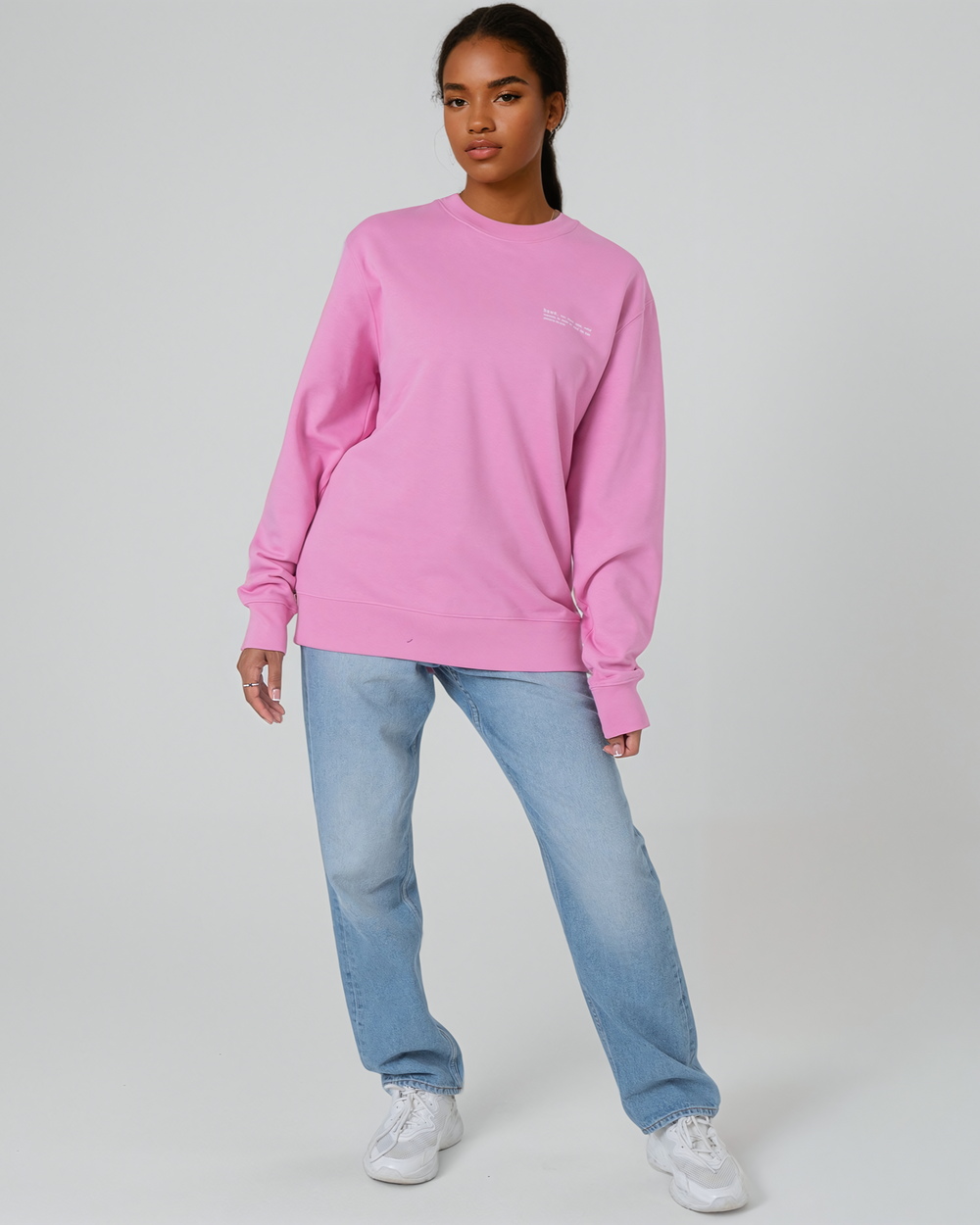 Womens Organic Midweight Sweatshirt in Aloe Green