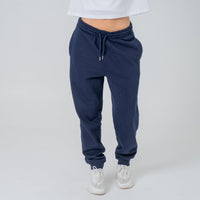 Womens Organic Midweight Joggers in Jet Black