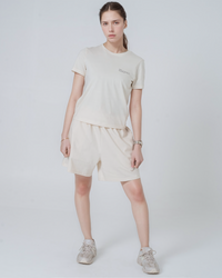 Womens Organic Fitted T-shirt in Natural Cotton