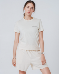 Womens Organic Fitted T-shirt in Aloe Green