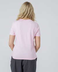 Womens Organic Fitted T-shirt in Cherry Blossom Pink