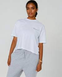 Womens Organic Boxy T-shirt in Natural Cotton