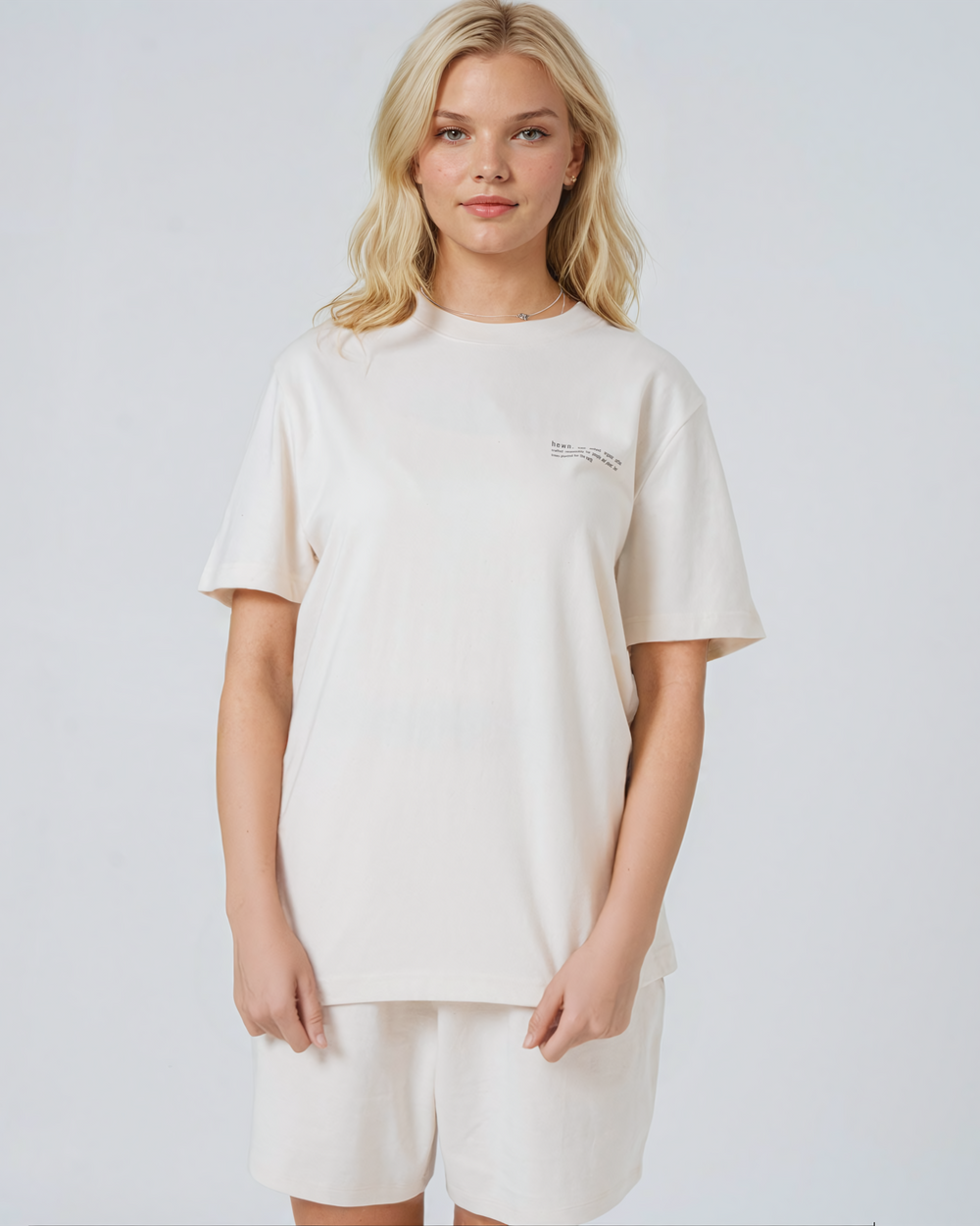 Womens Organic Relaxed-Fit T-shirt in Snow White