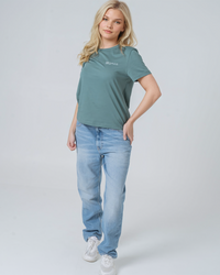 Womens Classic-fit Organic T-shirt in Eucalyptus Green