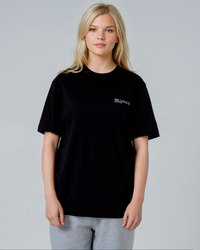 Womens Organic Relaxed-Fit T-shirt in Jet Black