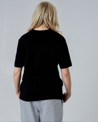 Womens Organic Relaxed-Fit T-shirt in Jet Black