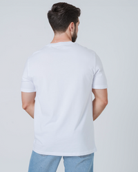 Mens Classic-fit White T-shirt with Gran Canaria Back-Print