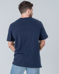 Mens Organic Relaxed-Fit T-shirt in Ocean Blue