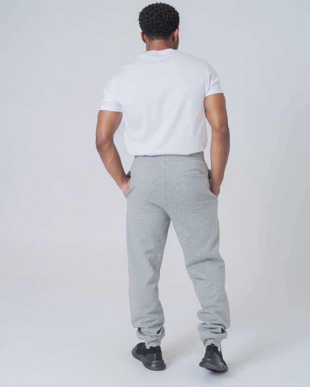 Mens Organic Midweight Joggers in Natural Cotton