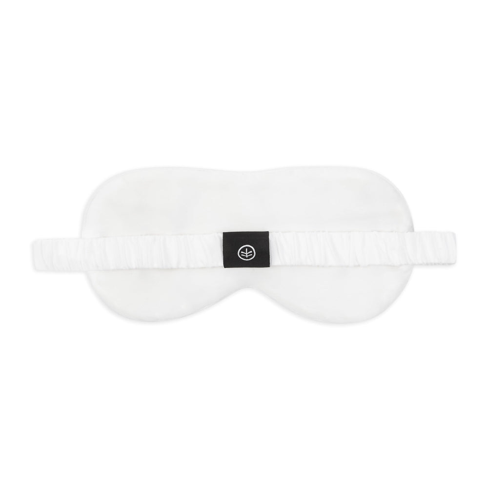 Silk Eye Mask Sleep in White (Eucalyptus Silk)