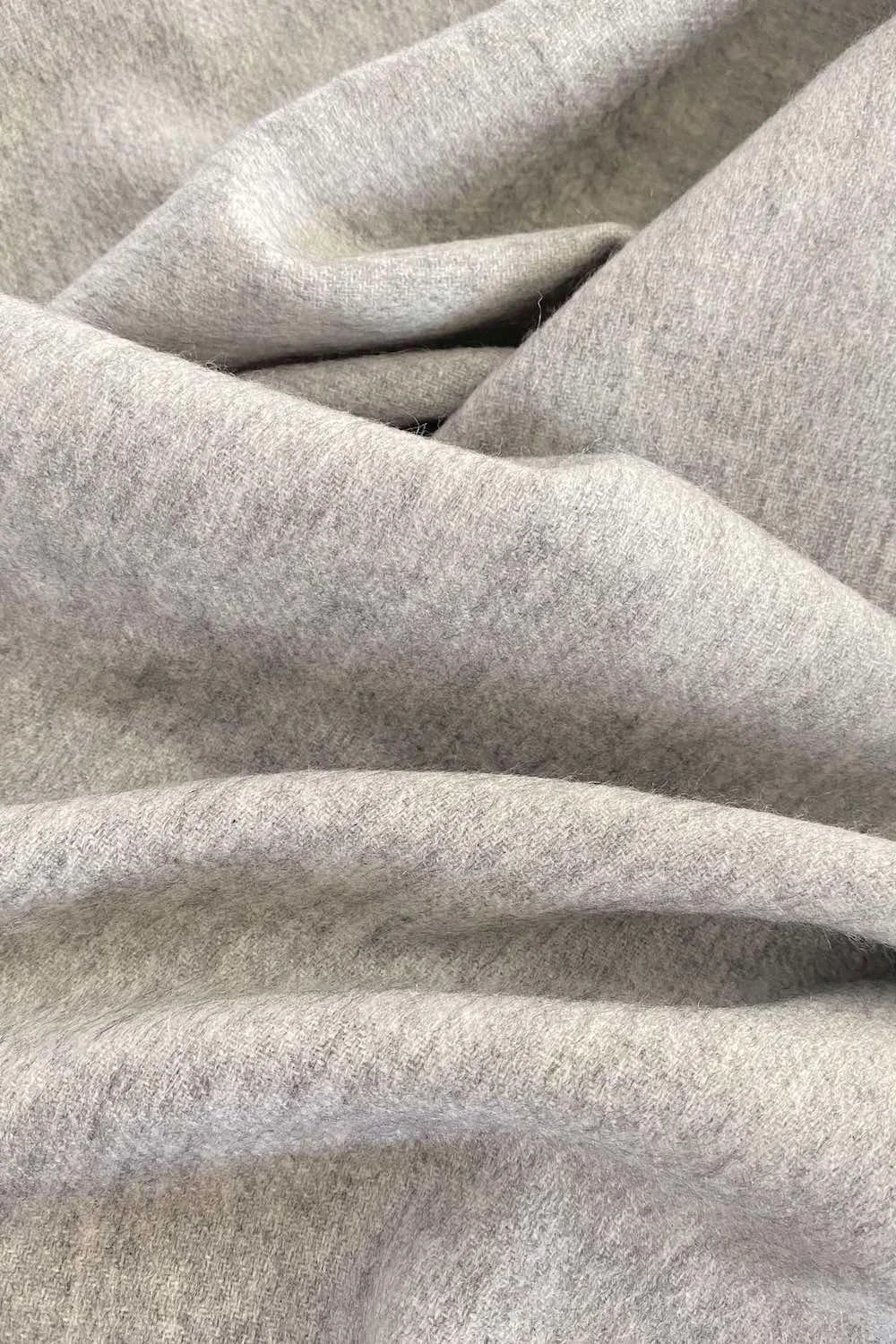 100% Organic Cashmere Scarf - Heather Grey