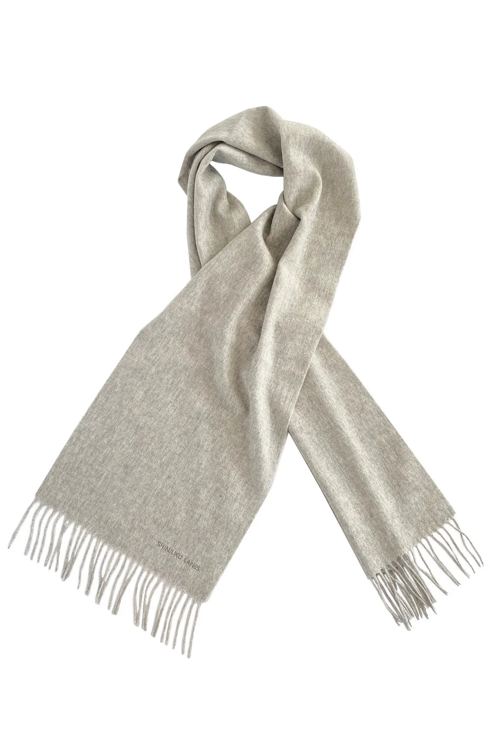 100% Organic Cashmere Scarf - Heather Grey