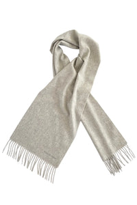 100% Organic Cashmere Scarf - Heather Grey