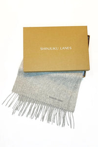 100% Organic Cashmere Scarf - Heather Grey