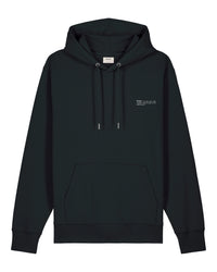 Womens Organic Midweight Hoodie in Jet Black