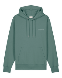 Womens Organic Midweight Hoodie in Eucalyptus Green