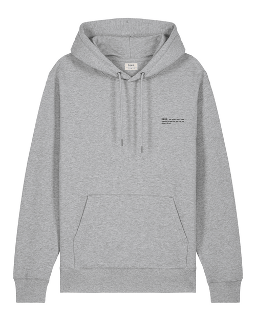 Womens Organic Midweight Hoodie in Rock Grey Marl