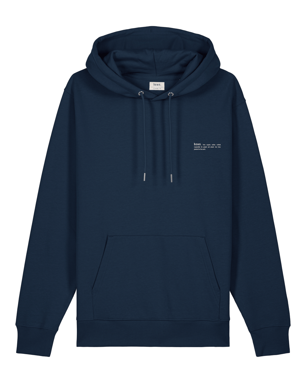 Womens Organic Midweight Hoodie in Midnight Navy