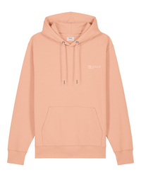 Mens Organic Midweight Hoodie in Peach Orange