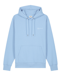 Womens Organic Midweight Hoodie in Sky Blue