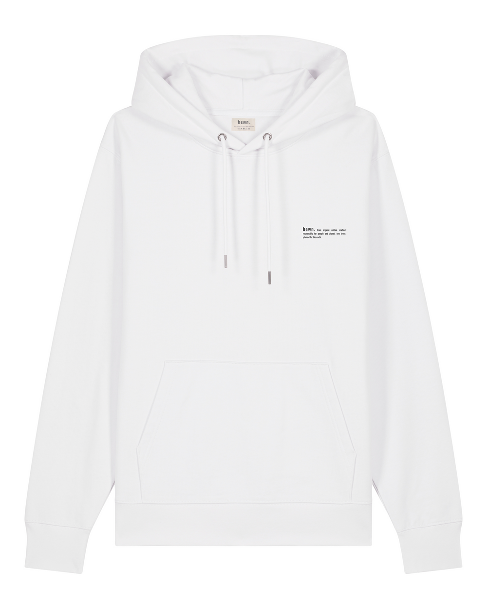 Womens Midweight White Hoodie with California Back-Print