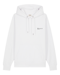 Womens Midweight White Hoodie with California Back-Print