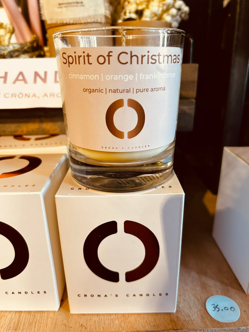 Spirit of Christmas Aromatherapeutic Organic Candle