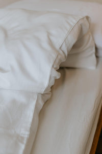 White Fitted Sheet with TENCEL™ Lyocell