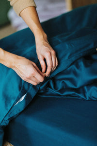 Deep Teal Complete Bedding Set with TENCEL™ Lyocell