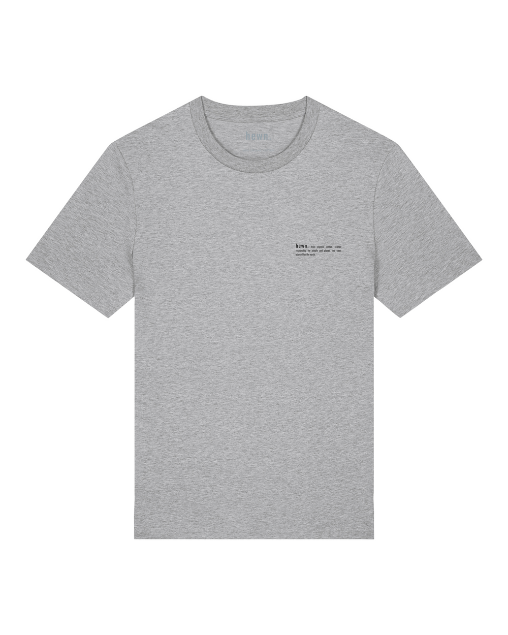 Mens Classic-fit Organic T-shirt in Rock Grey Marl